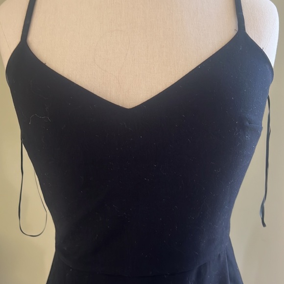 French connection little black dress with wrap skirt size 2 - Picture 2 of 4